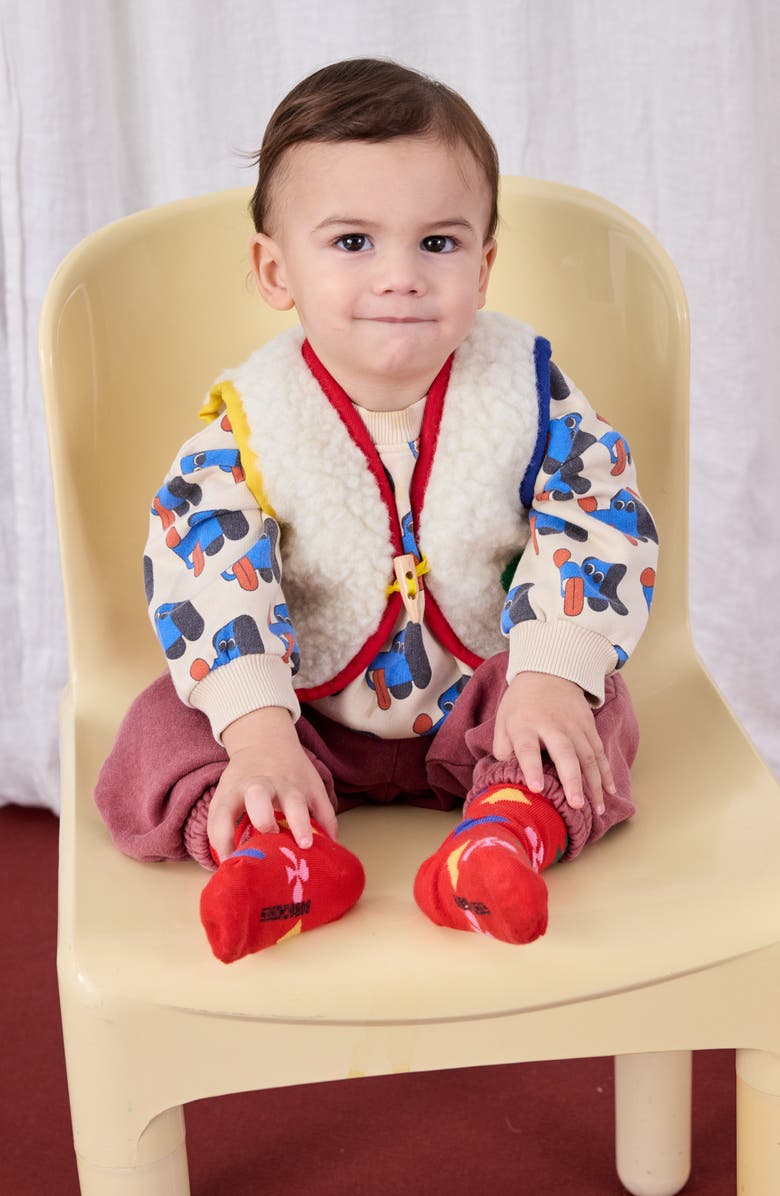 Bobo Choses Doggy Mate Print Organic Cotton Sweatshirt, Alternate, color, Off White