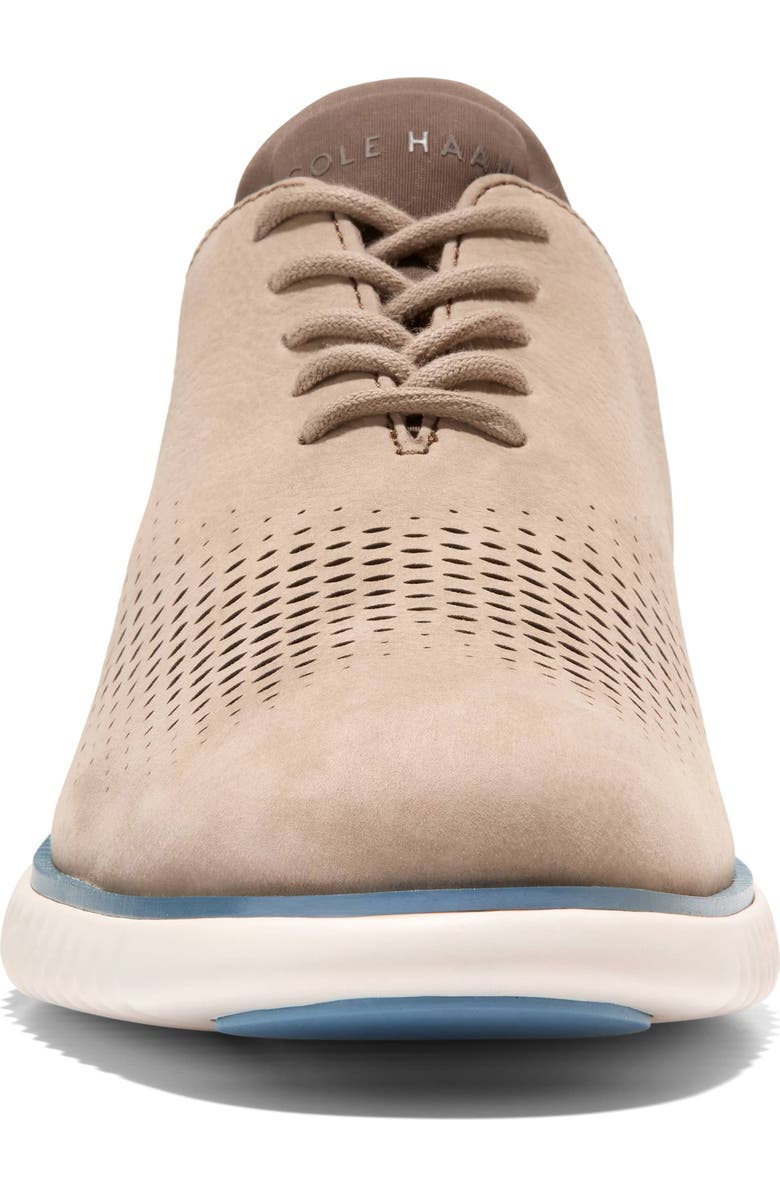 Cole Haan 2.ZeroGrand Laser Wing Derby, Alternate, color, Dune Nubuck / Provincial Blue