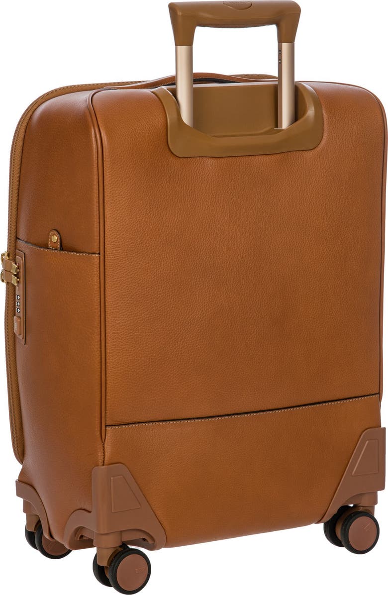 Bric's Life Pelle 21" Carry-On Spinner, Alternate, color, Cognac