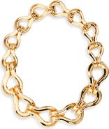 Lele Sadoughi Entwined Buckle Collar Necklace