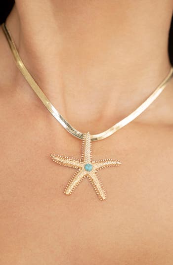 Mermaid Cove Starfish Pendant Necklace