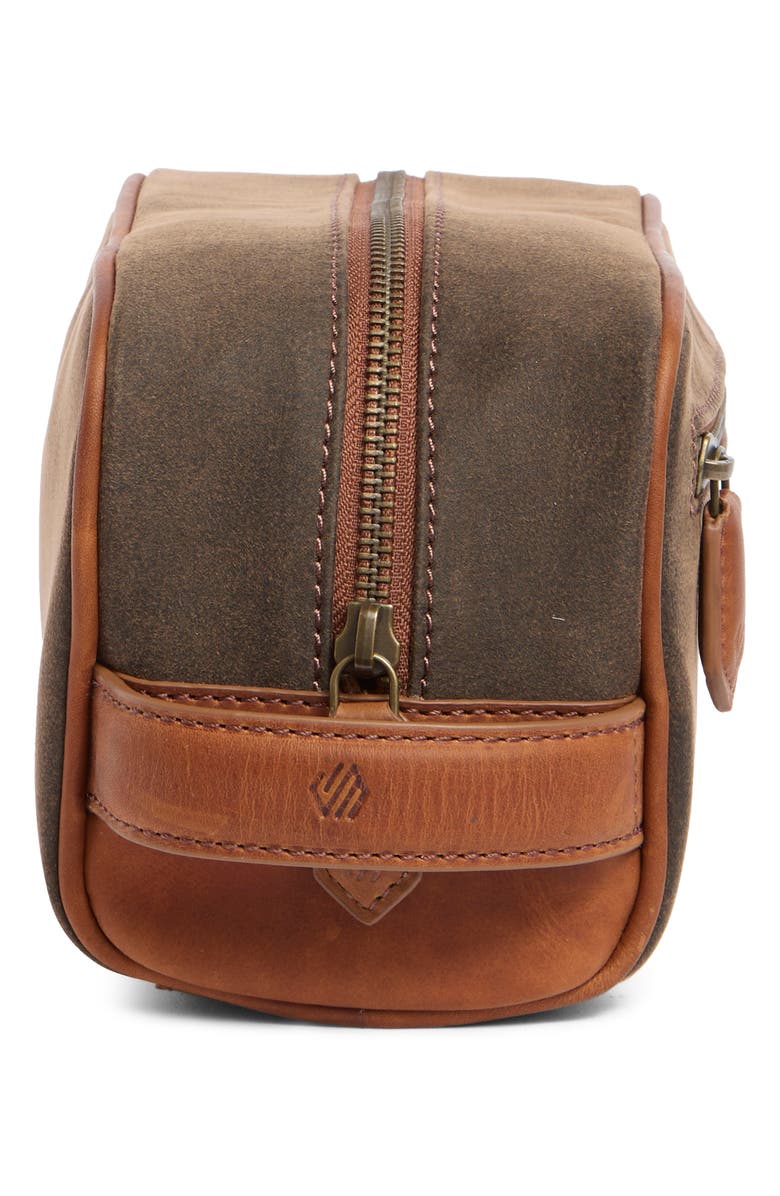 Johnston & Murphy Leather Trim Dopp Kit, Alternate, color, 