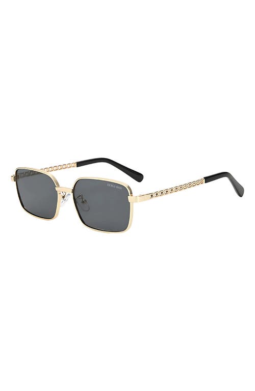 Fifth & Ninth Romy 60mm Polarized Rectangle Sunglasses In Multi