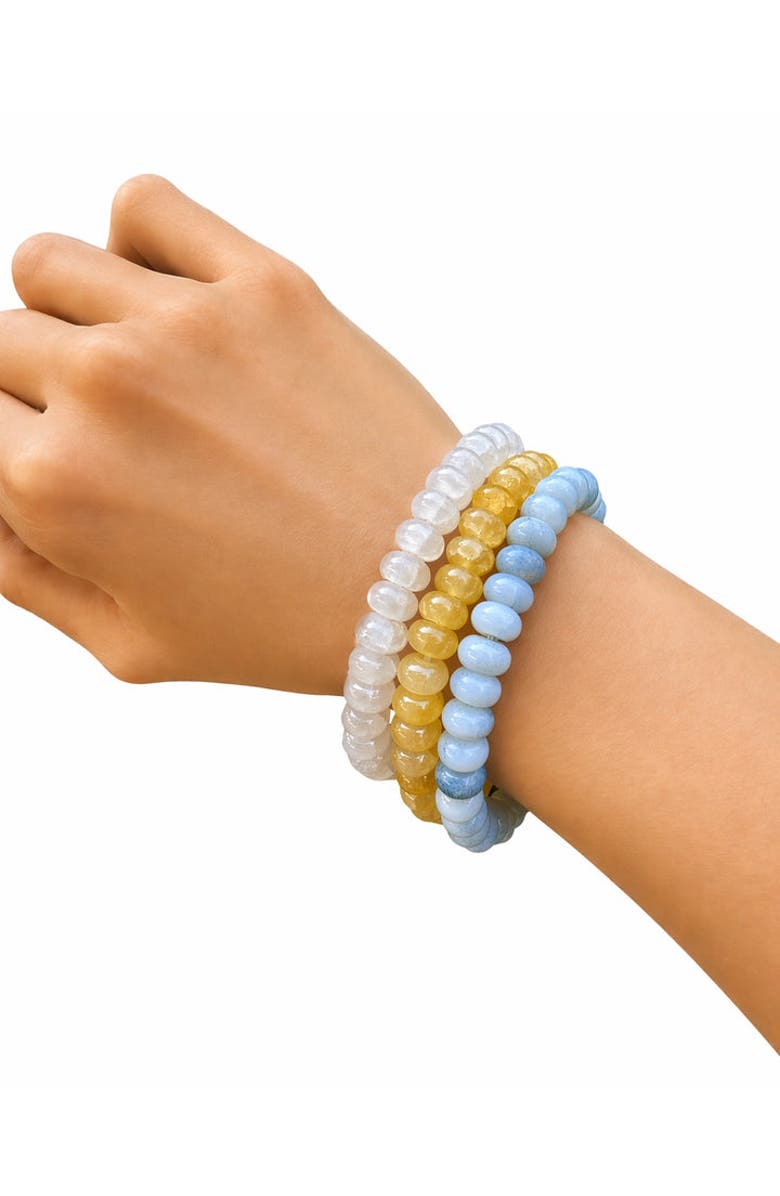 Erin McDermott Jewelry Sun and Sky Bracelet Stack, Main, color, Blue