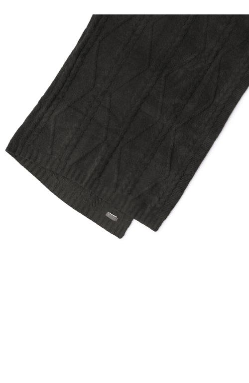 Barefoot Dreams Cozychic® Fisherman Cable Throw Blanket In Gray