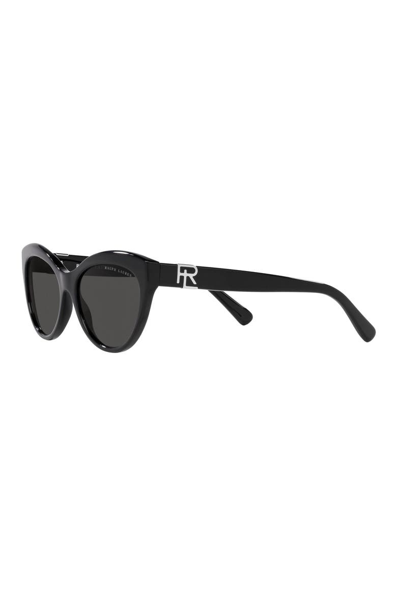 56mm Cat Eye Sunglasses, Alternate, color, BLACK