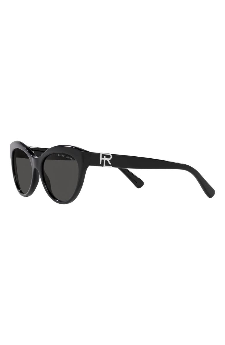 Ralph Lauren 56mm Cat Eye Sunglasses, Alternate, color, Black