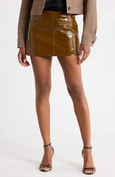 Cowan Patent Leather Miniskirt
