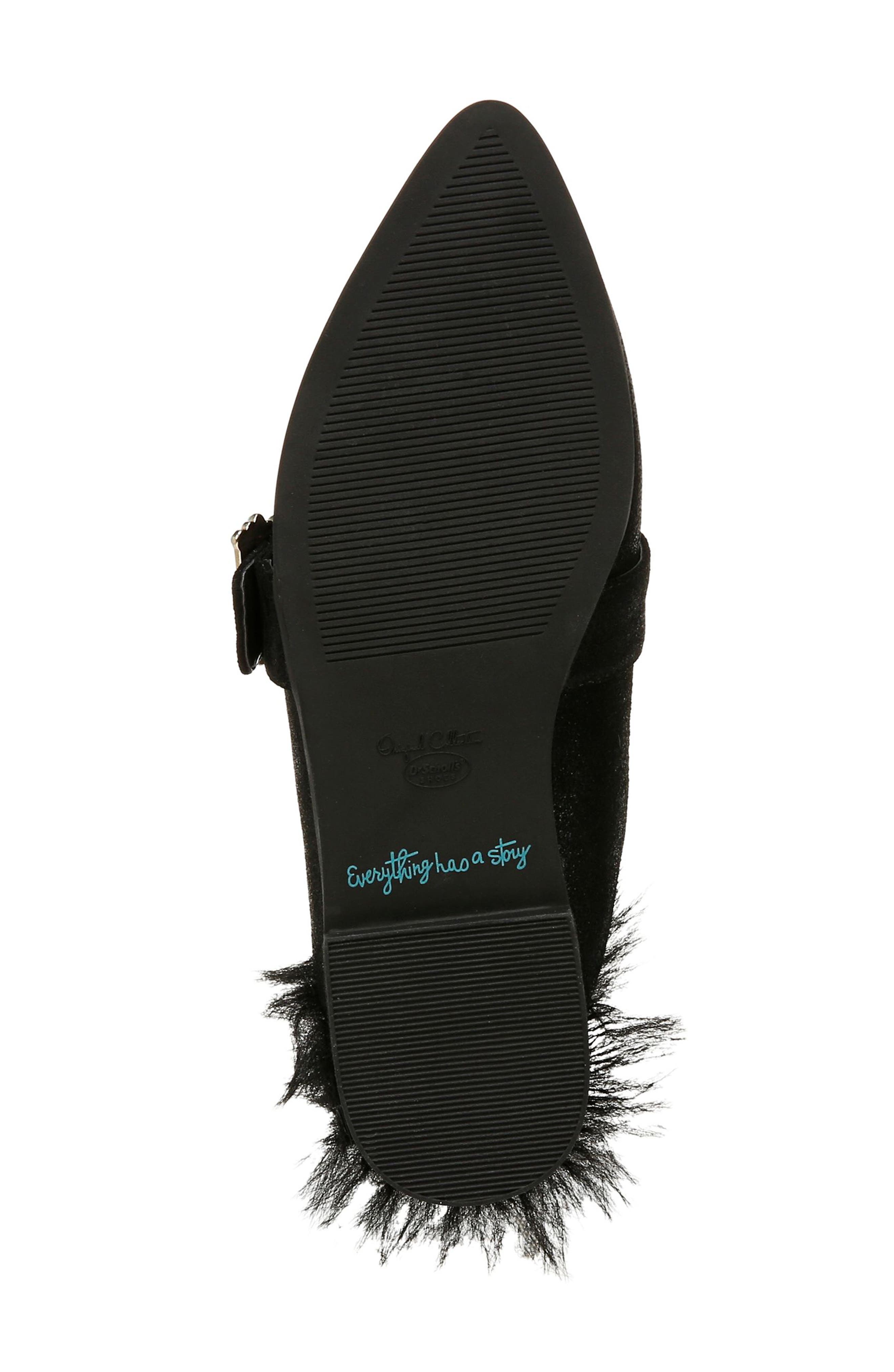Dr. Scholl's x Iris Apfel Mr. Carl Faux Fur Mule, Alternate, color, 