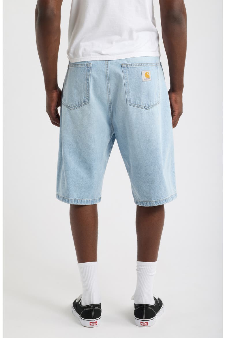 Landon Denim Shorts, Alternate, color, BLUE (HEAVY WORN BLEACHED)