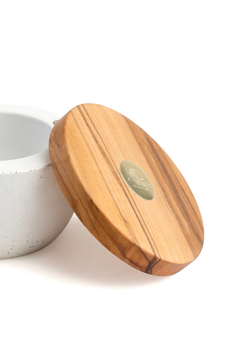 France Olive Wood & Concrete Salt Keeper Box, Alternate, color, Brown