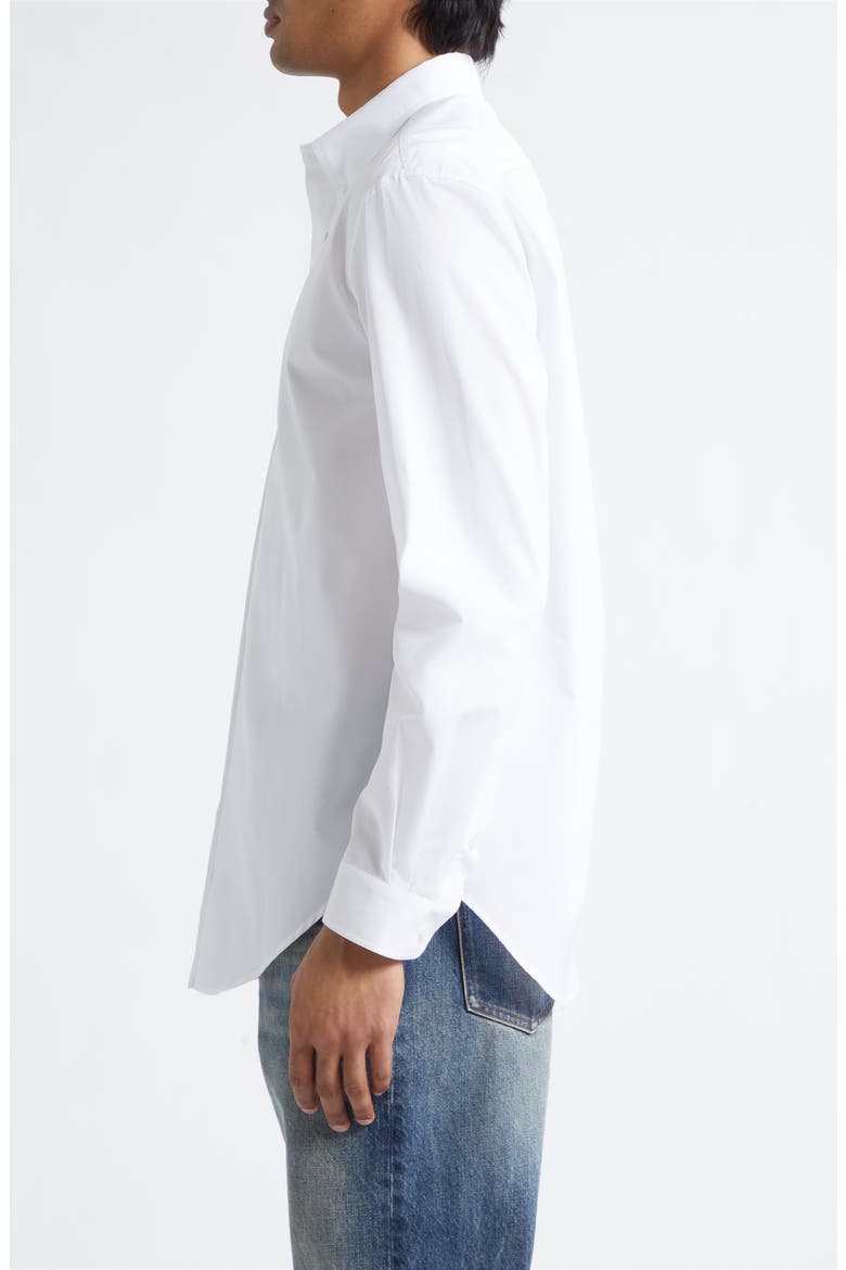 Cotton Poplin Button-Down Shirt, Alternate, color, 0FB OPTICAL WHITE
