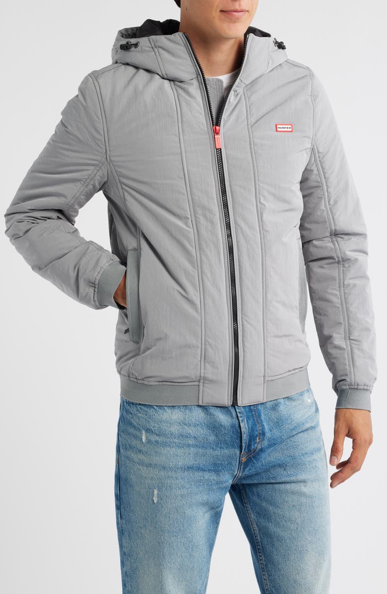 Hunter Horley Hooded Water Resistant Ripstop Jacket, Alternate, color, 036 Castlerock