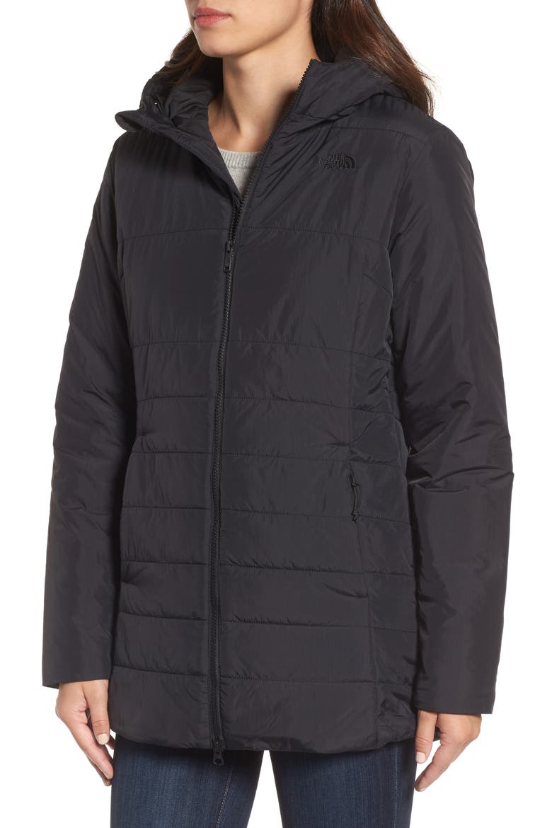 Harway Heatseeker™ Water-Resistant Jacket with Faux Fur Trim, Alternate, color, TNF BLACK