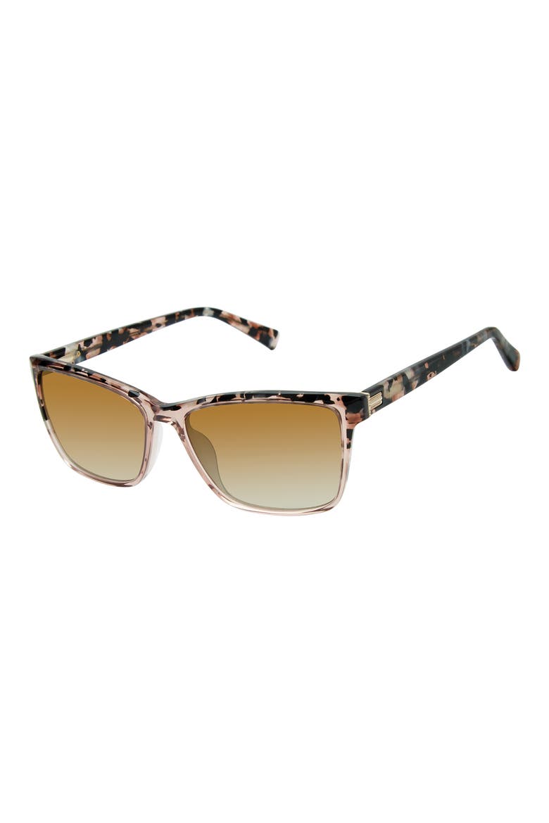 57mm Rectangle Sunglasses, Alternate, color, BLUSH