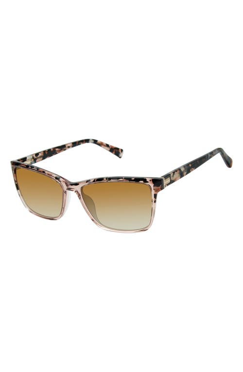 Ted Baker 57mm Rectangle Sunglasses In Brown