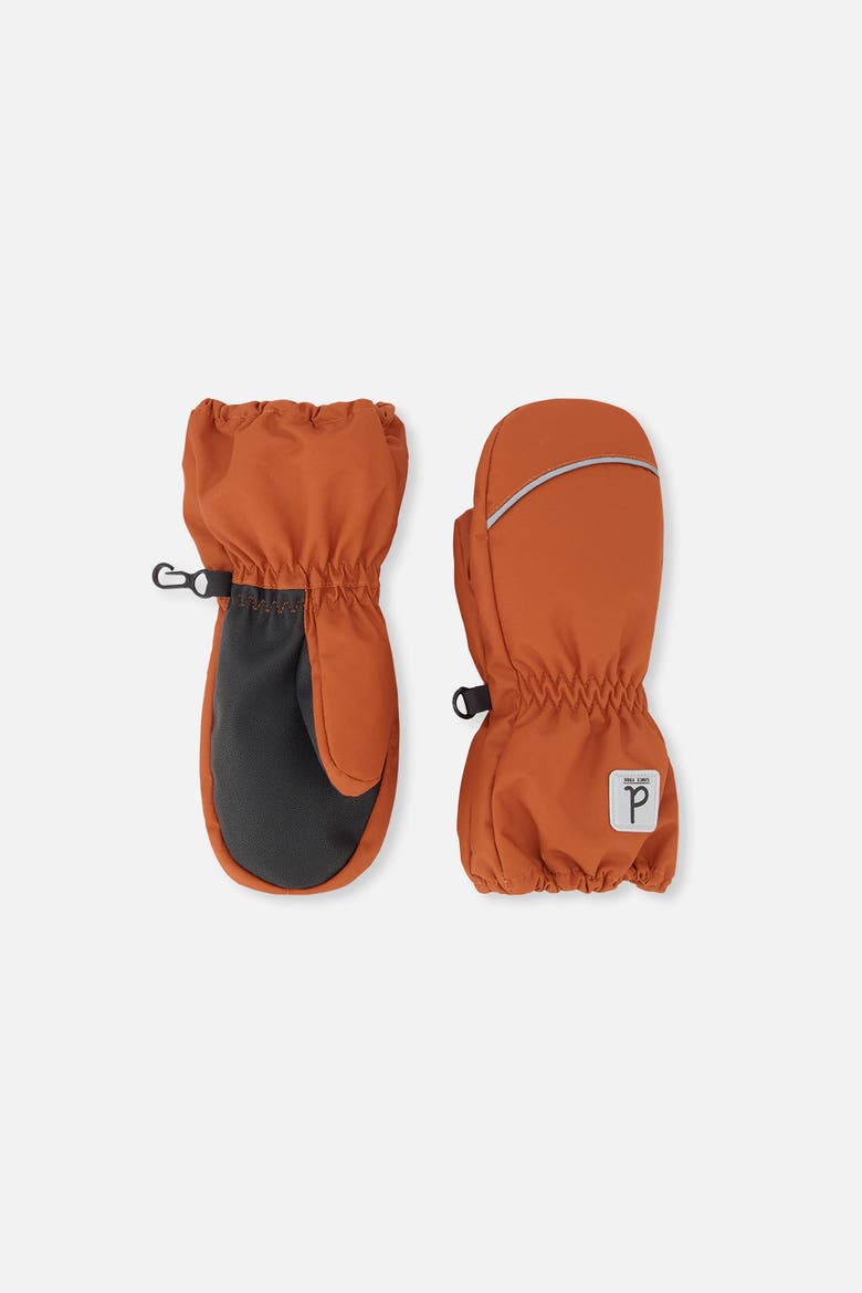 Rubberized Waterproof Play Grip Winter Mittens, Main, color, Warm Brown