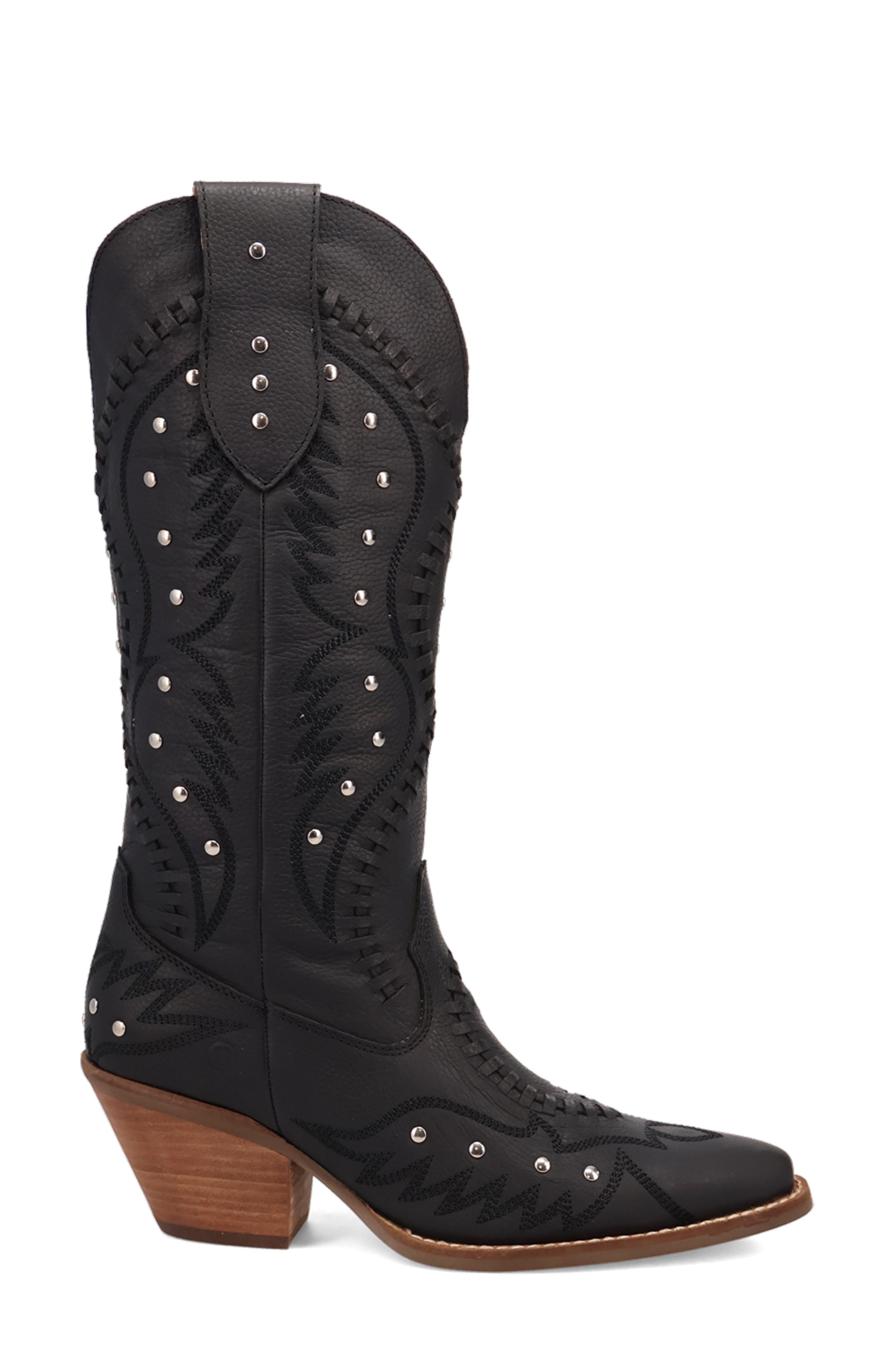 Dingo Pretty 'N Pink Western Boot, Alternate, color, Black