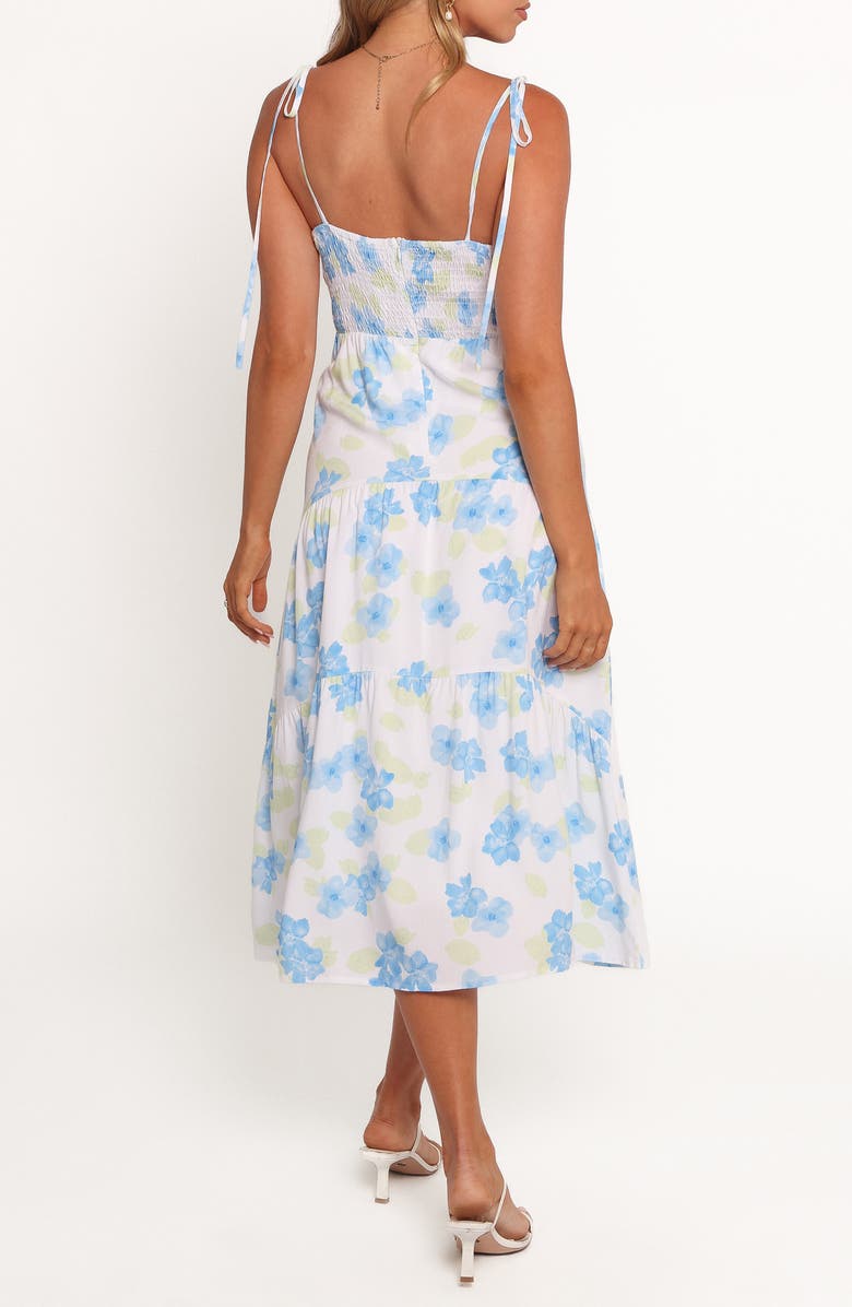 Petal & Pup Kieran A-Line Midi Dress, Alternate, color, Blue Floral