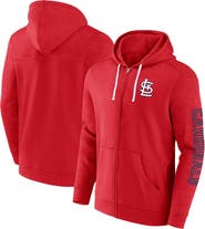 FANATICS Men's Fanatics Branded Red St. Louis Cardinals Offensive Line Up Lightweight Full-Zip Hoodie