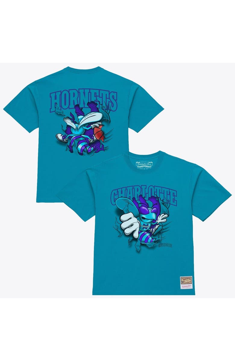 Mitchell & Ness Men's Mitchell & Ness Teal Charlotte Hornets Breakthrough T-Shirt, Main, color, Teal