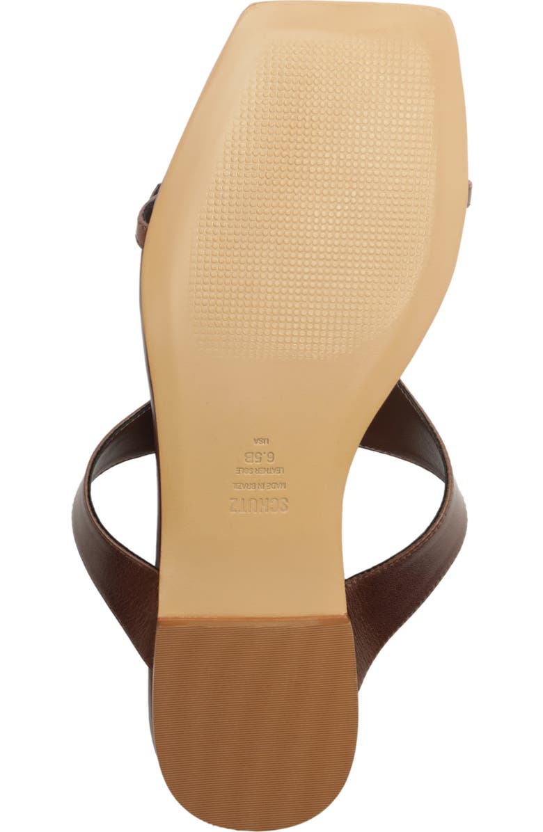 Schutz Tana Flat Flip-Flop, Alternate, color, Root Brown