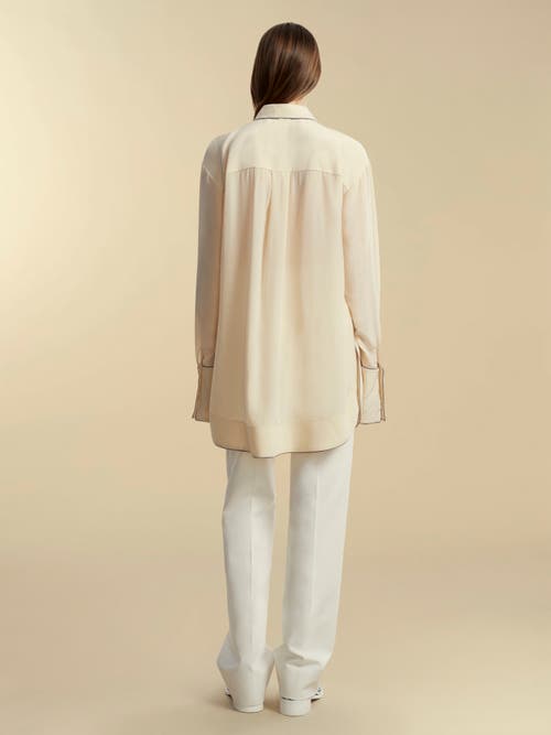 MARINA MOSCONE MARINA MOSCONE ALEX SHIRT WITH PIPING