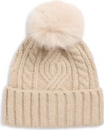 Treasure & Bond Cable Stitch Pom Beanie