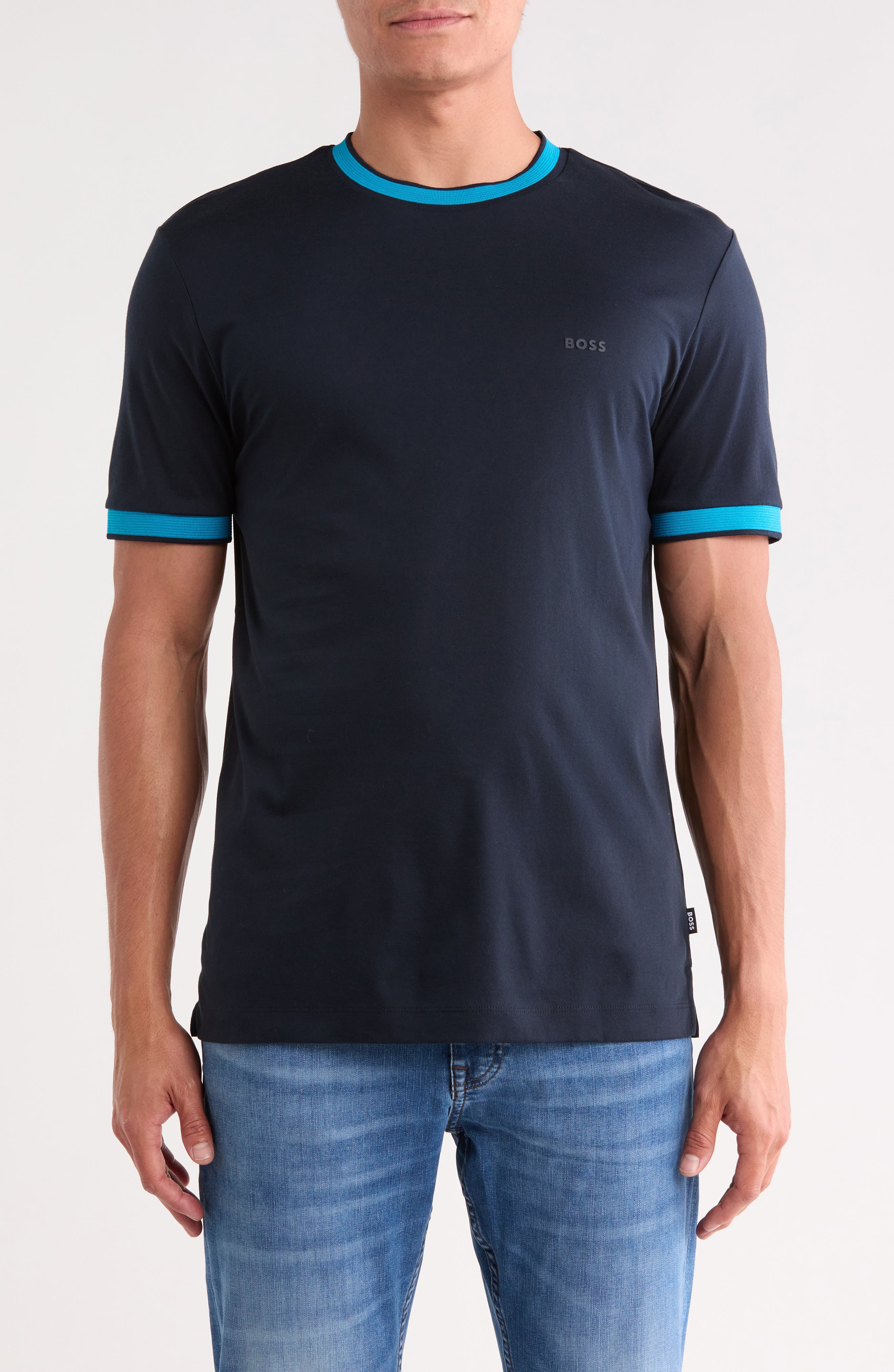 H-Tessler Tipped Mercerized Cotton T-Shirt