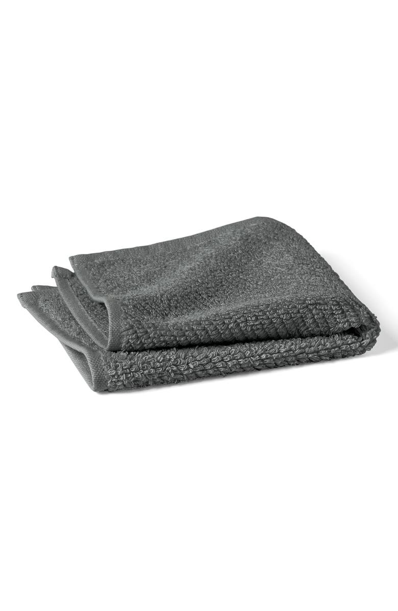 Coyuchi Air Weight<sup>®</sup> Set of 6 Organic Cotton Washcloths, Main, color, Shadow