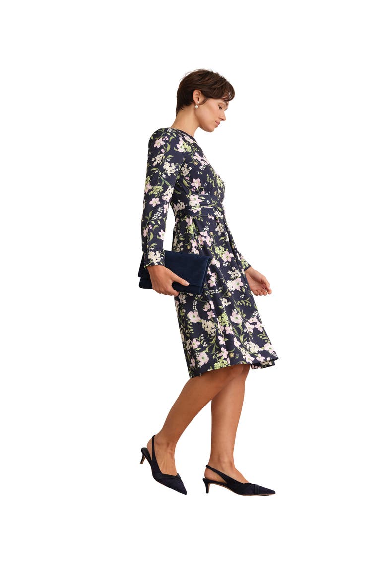 Sabine Long Sleeve Floral Dress, Main, color, Midnight Multi