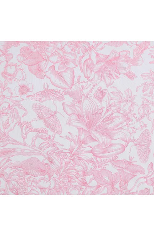 Betsey Johnson Fairytale Floral Sheet Set In Light Pastel Pink