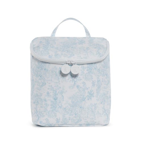 Trvl Design Bunny Toile Insulated Lunch Bag In Blue