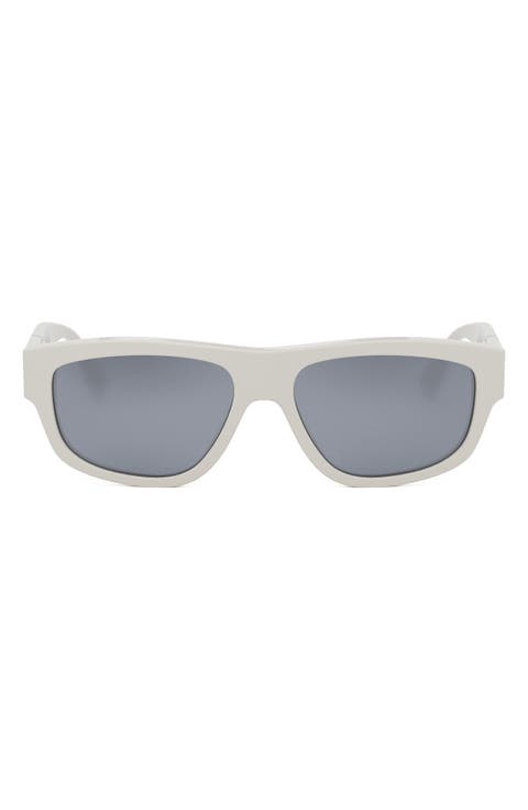 Diagonal 56mm Geometric Sunglasses