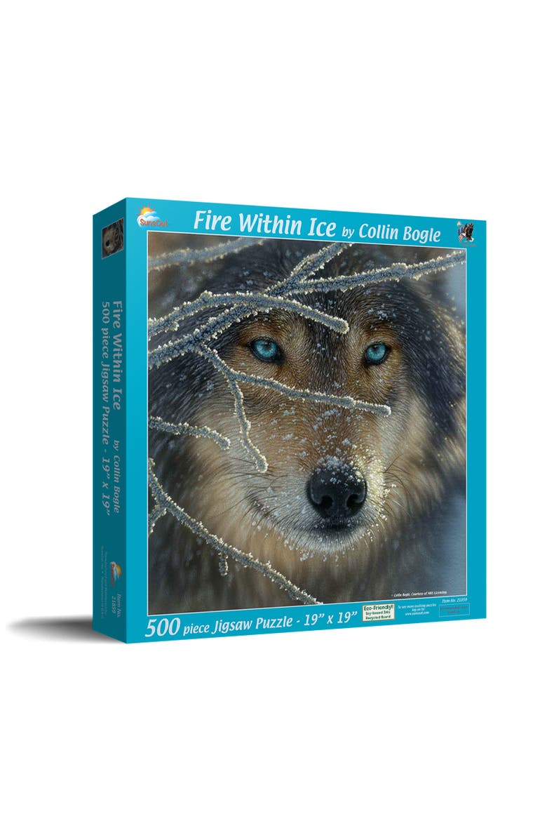 Fire Within Ice 500 piece Jigsaw Puzzle for Adults, Main, color, Multicolor