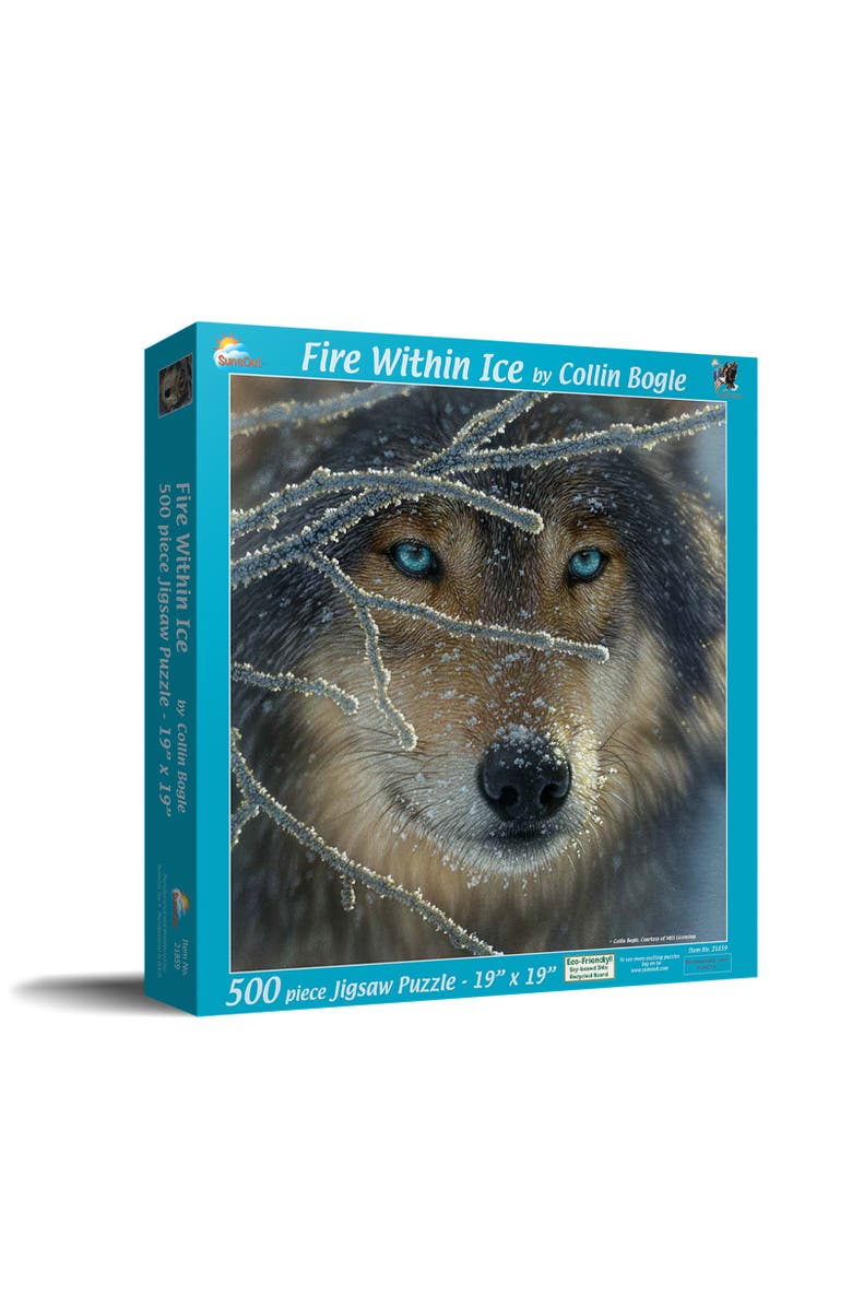Sunsout Fire Within Ice 500 piece Jigsaw Puzzle for Adults, Main, color, Multicolor