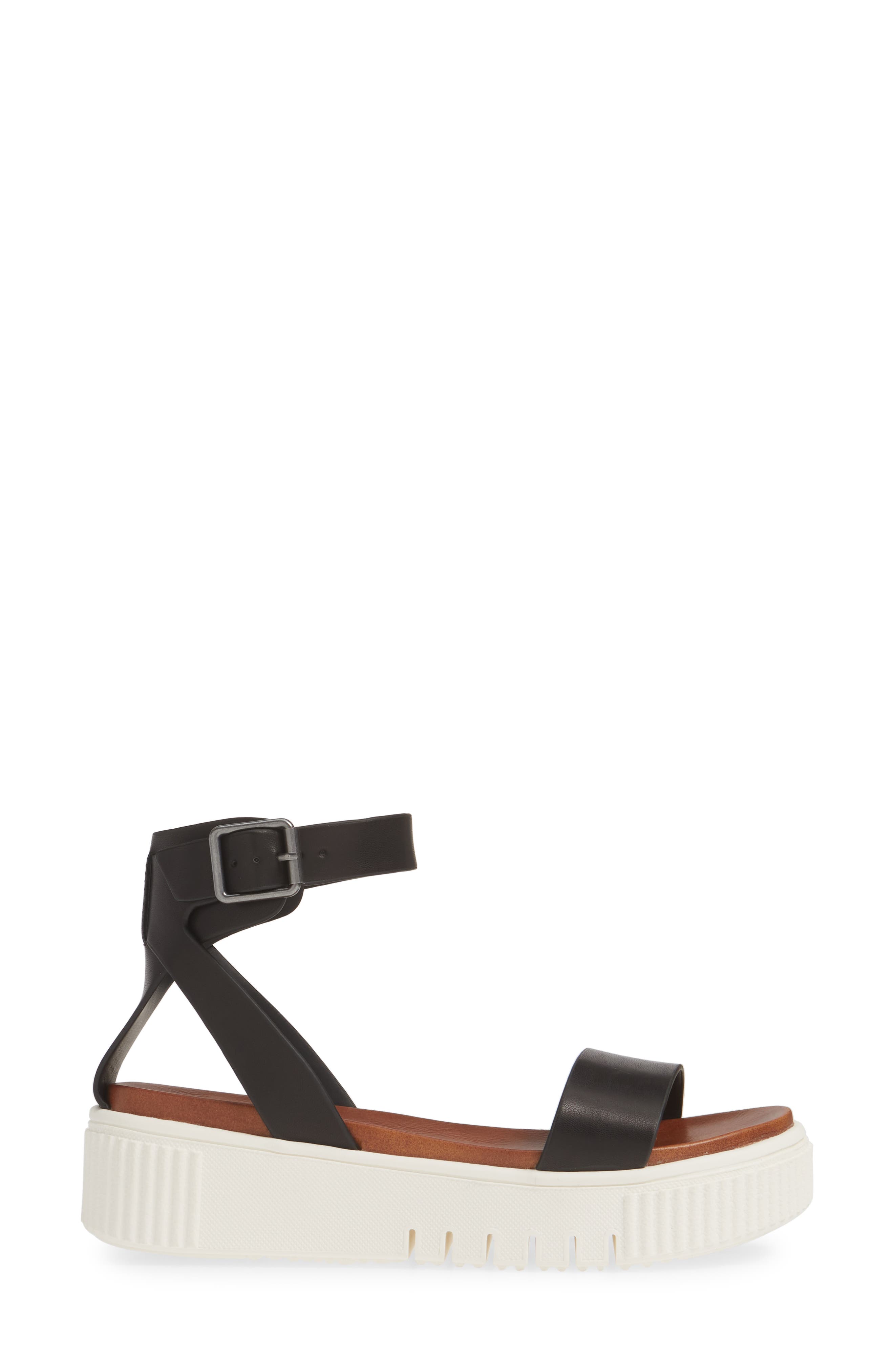 MIA Lunna Platform Ankle Strap Sandal, Alternate, color, Black
