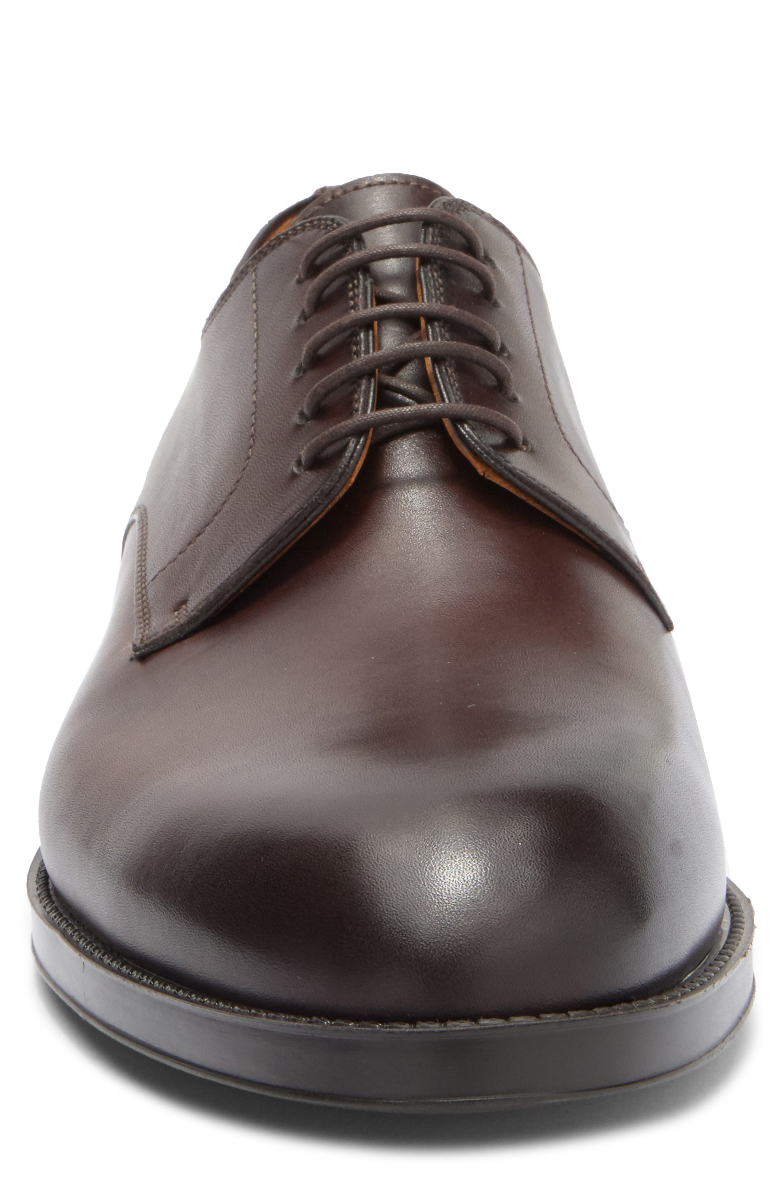 Magnanni Eddison Plain Toe Derby, Alternate, color, Brown