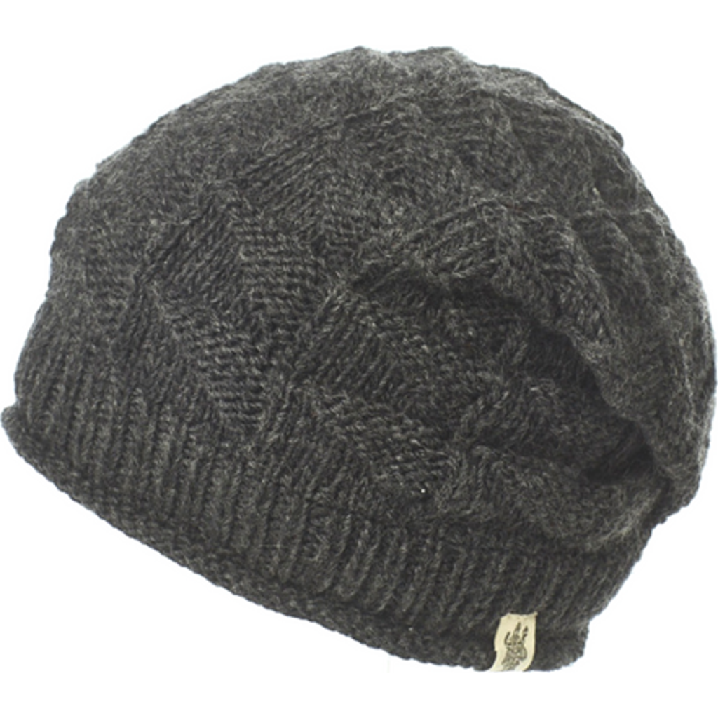 Nirvanna Designs Wave Slouch In Charcoal