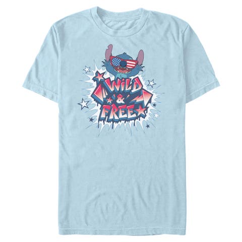 Men's Lilo & Stitch Troublemaker Wild and Free  Graphic T-Shirt
