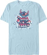 Lilo & Stitch Men's Lilo & Stitch Troublemaker Wild and Free Graphic T-Shirt