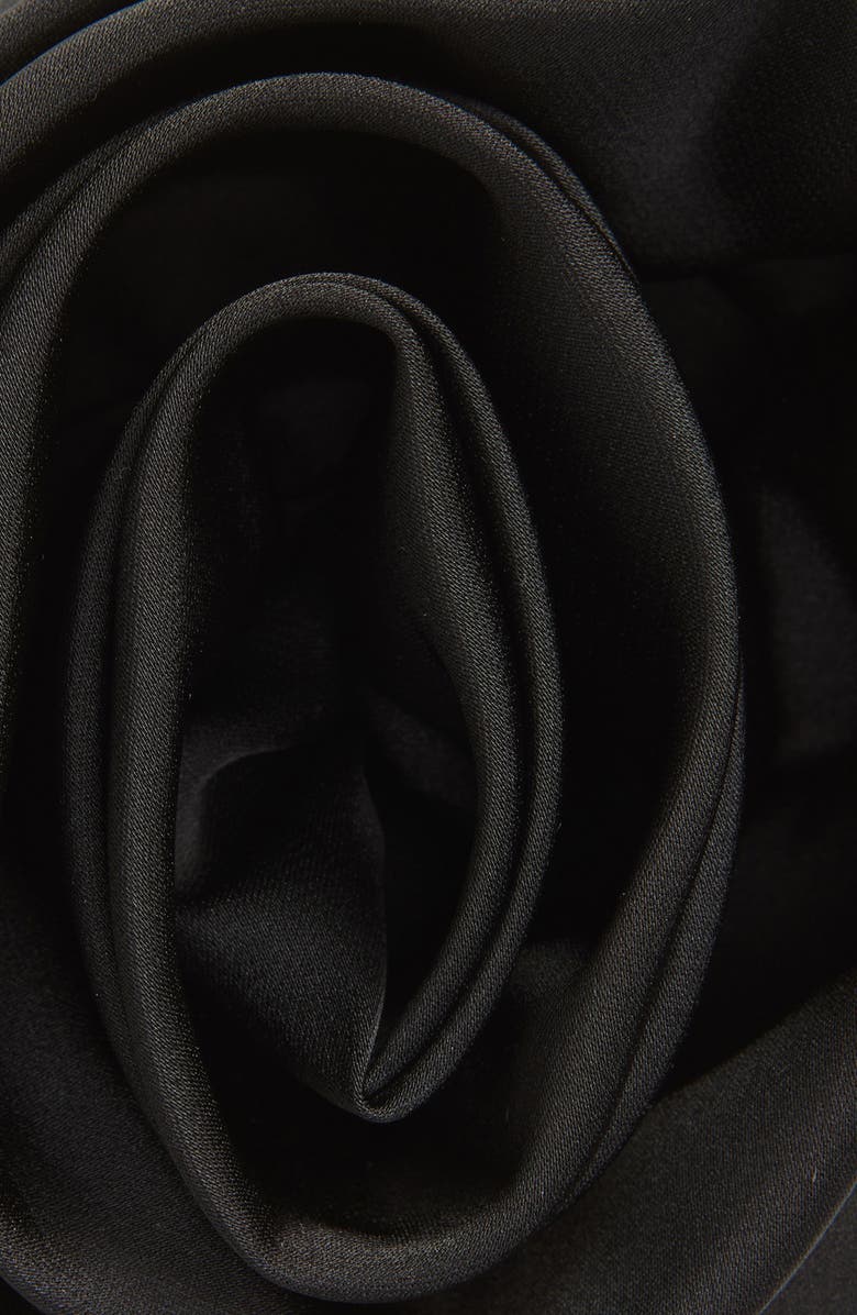 Sandy Liang Fiore Satin Rosette Barette, Alternate, color, 