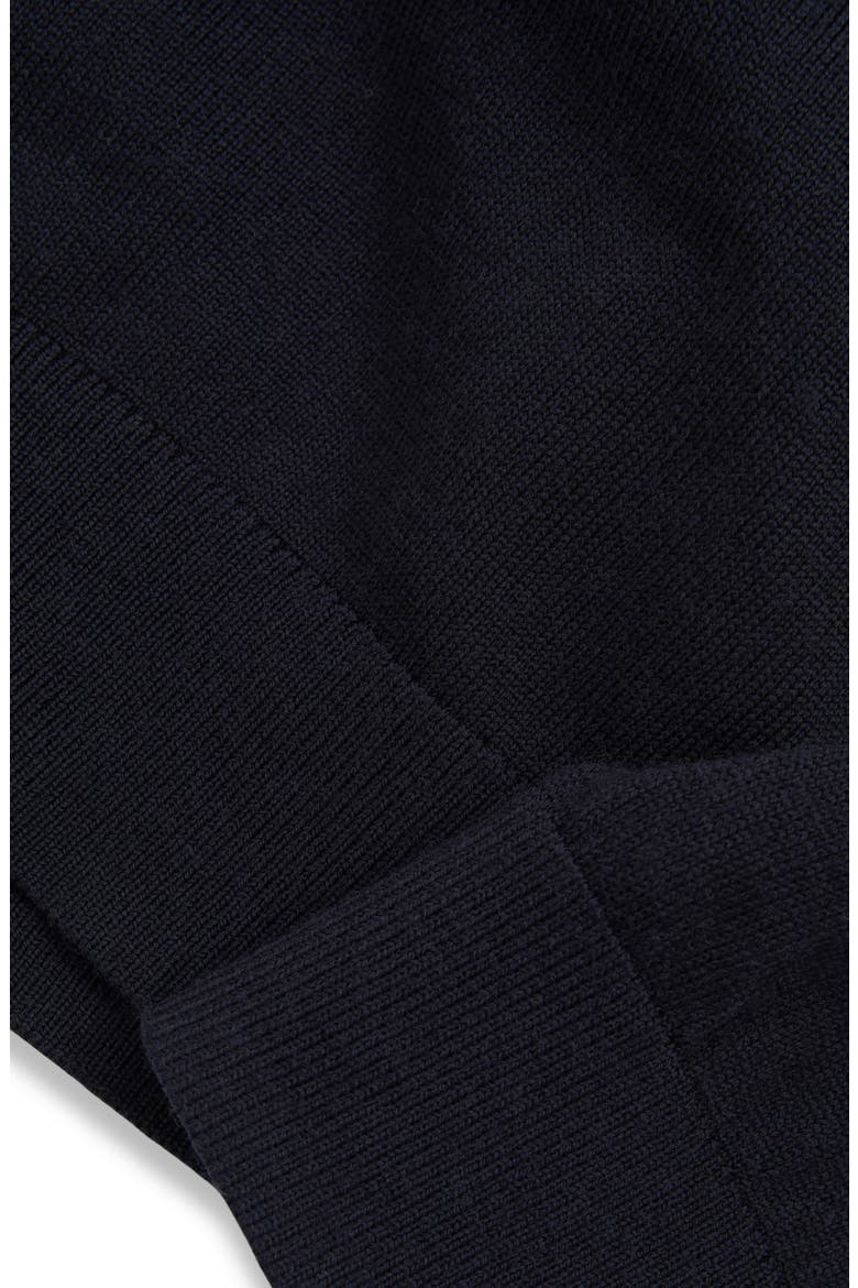Kids' Blackhall Quarter Zip Wool Sweater, Alternate, color, BLACK