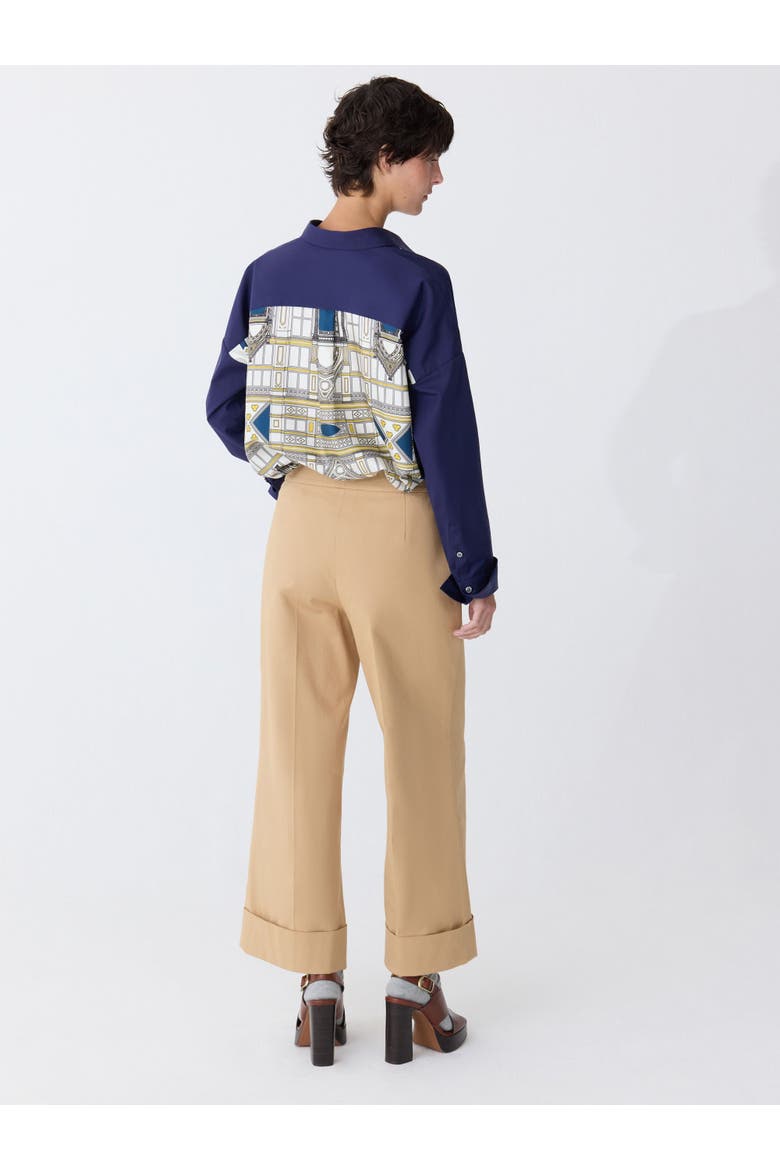 Brody Cropped Cuff Pant, Alternate, color, Pale Camel
