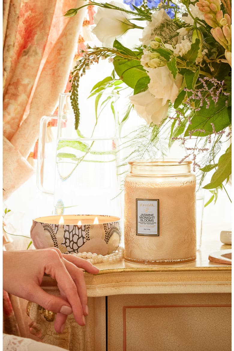 Jasmine Midnight Blooms 3-Wick Tin Candle, Alternate, color, JASMINE MIDNIGHT BLOOMS