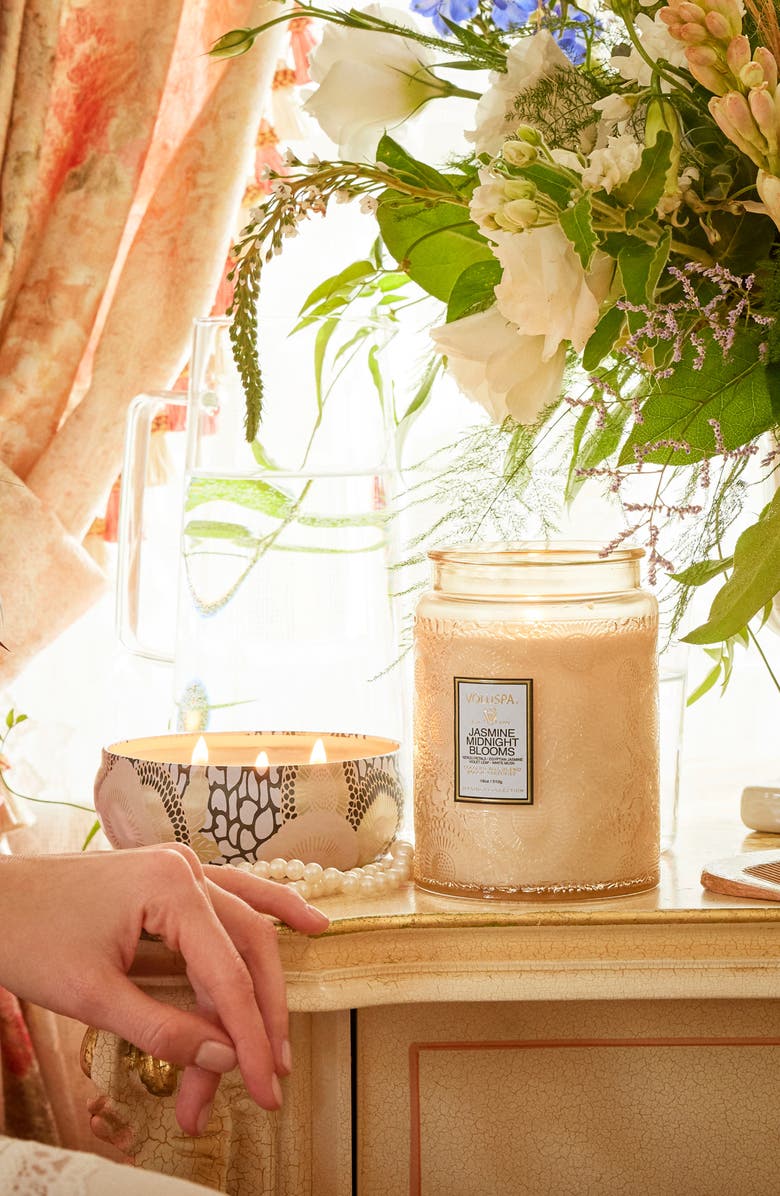 Voluspa Jasmine Midnight Blooms 3-Wick Tin Candle, Alternate, color, Jasmine Midnight Blooms