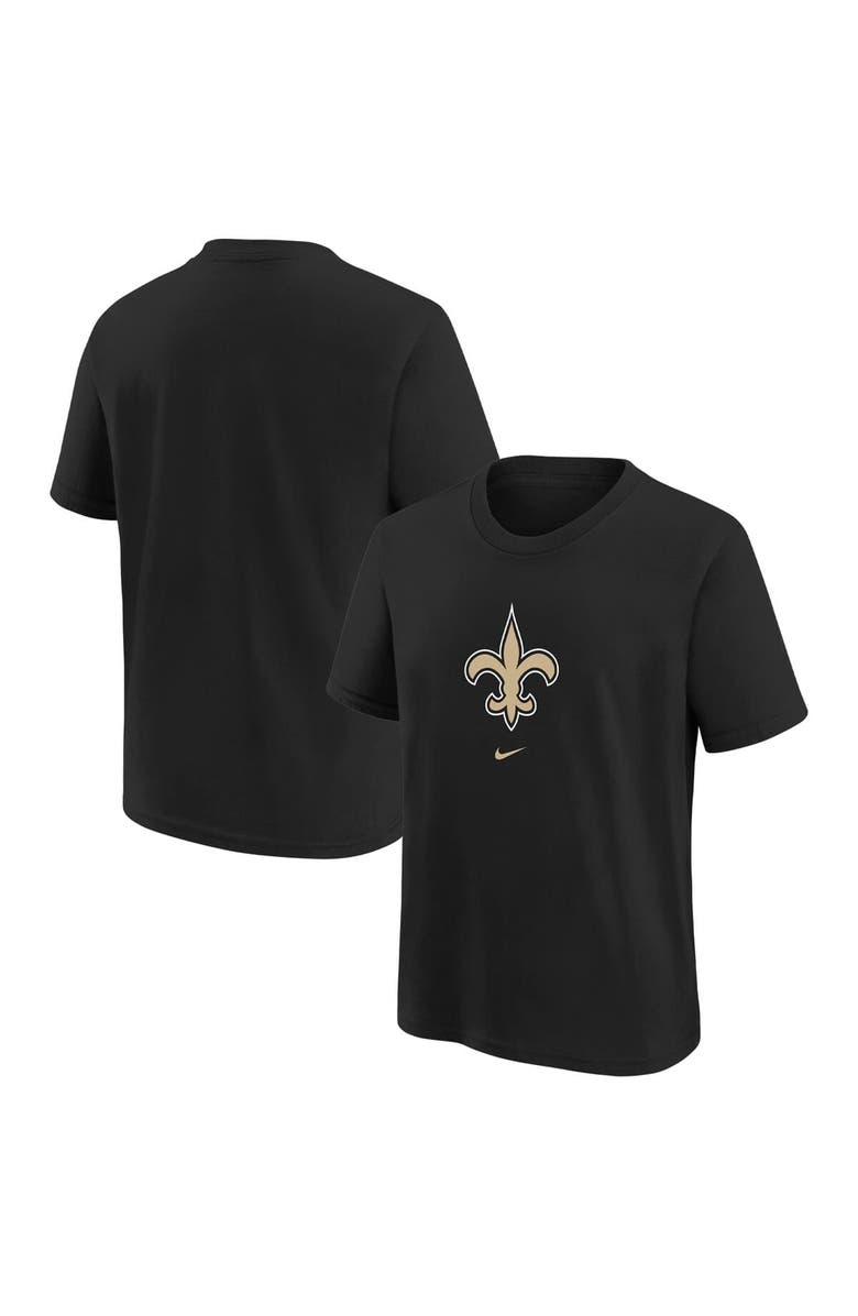 Nike Preschool Nike Black New Orleans Saints Team Wordmark T-Shirt, Main, color, Black