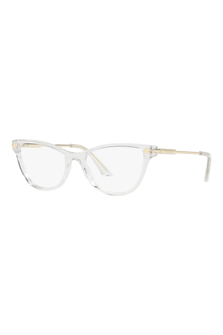 54mm Cat Eye Optical Glasses, Alternate, color, CRYSTAL
