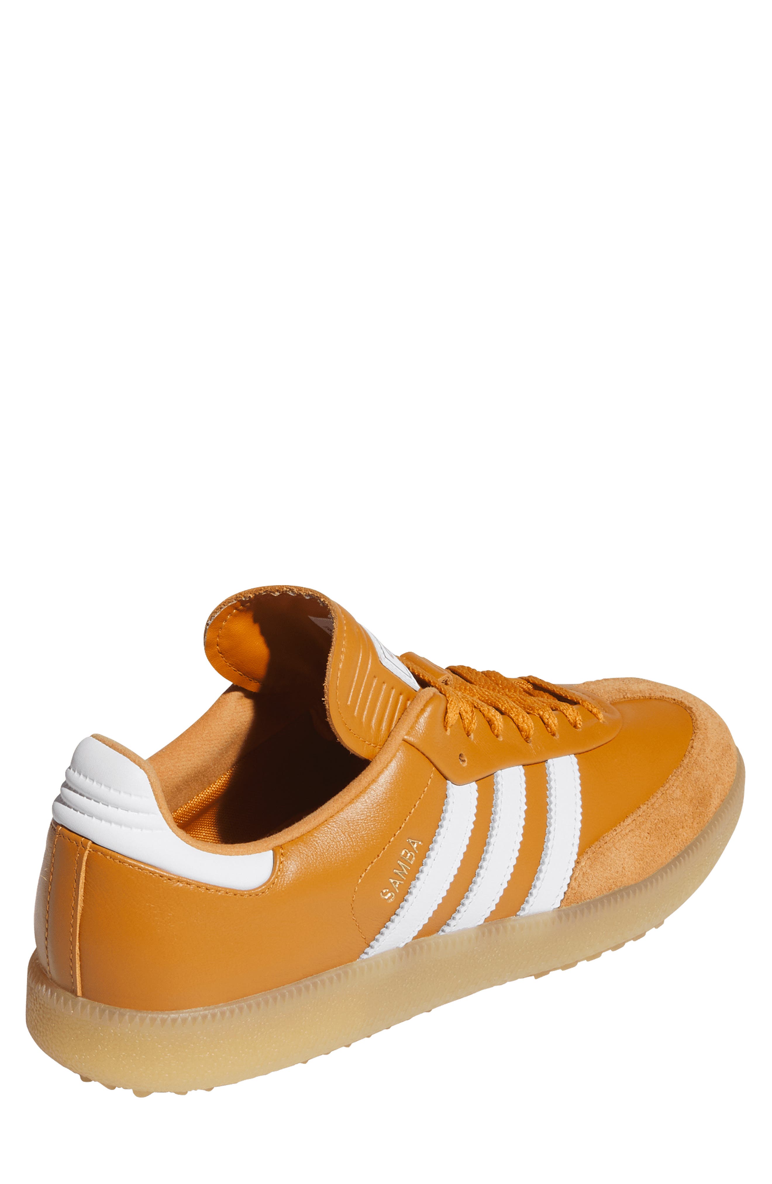 adidas Golf Gender Inclusive Samba Spikeless Golf Shoe, Alternate, color, Rusora/Ftw