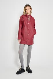 Stutterheim Stockholm Long Sleeve Hooded Raincoat